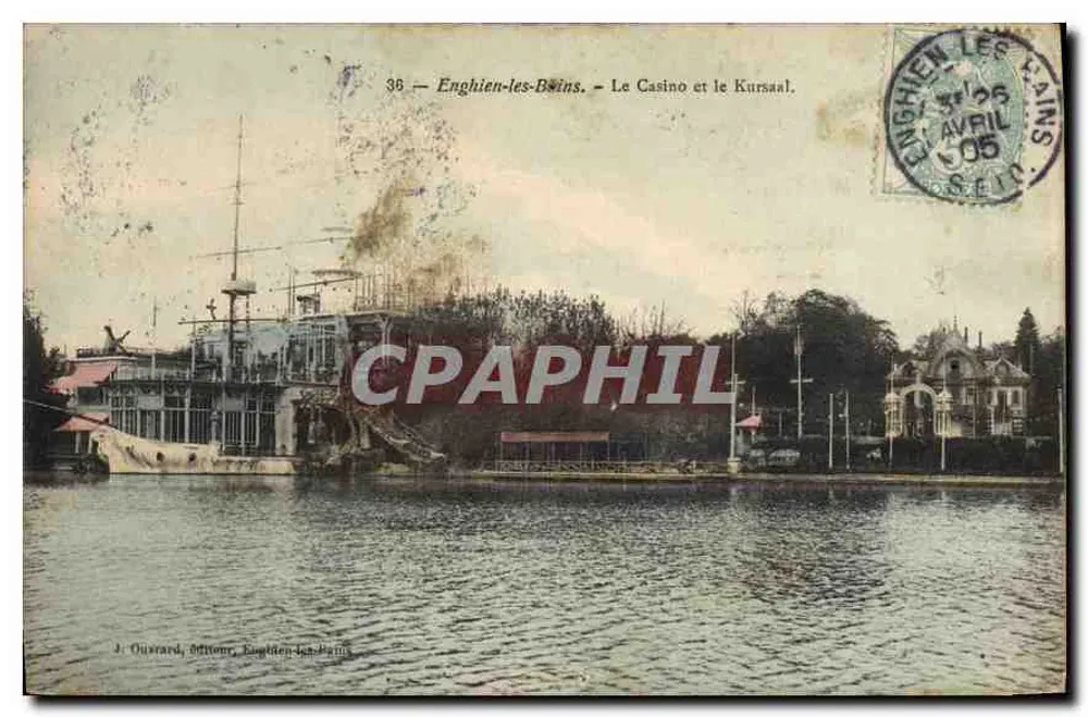 Enghien-les-Bains — Das Casino und der Kursaal — J. Ouvrard, Verlag, Enghien-les-Bains, Nr. 36 - Vorderseite