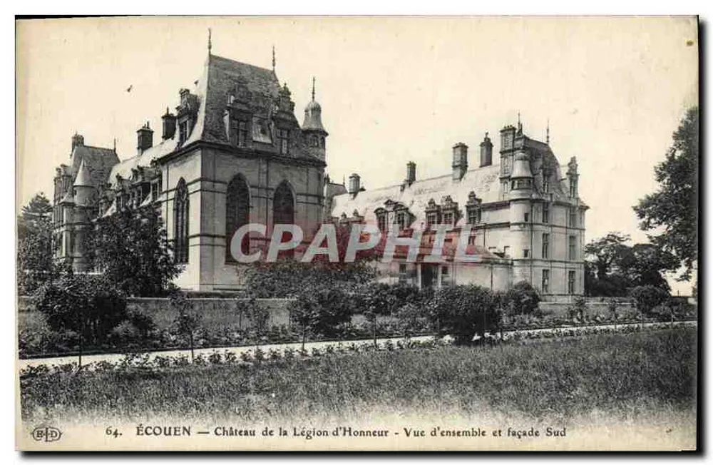 ÉCOUEN — Schloss der Ehrenlegion — Gesamtansicht und Südseite - Vorderseite