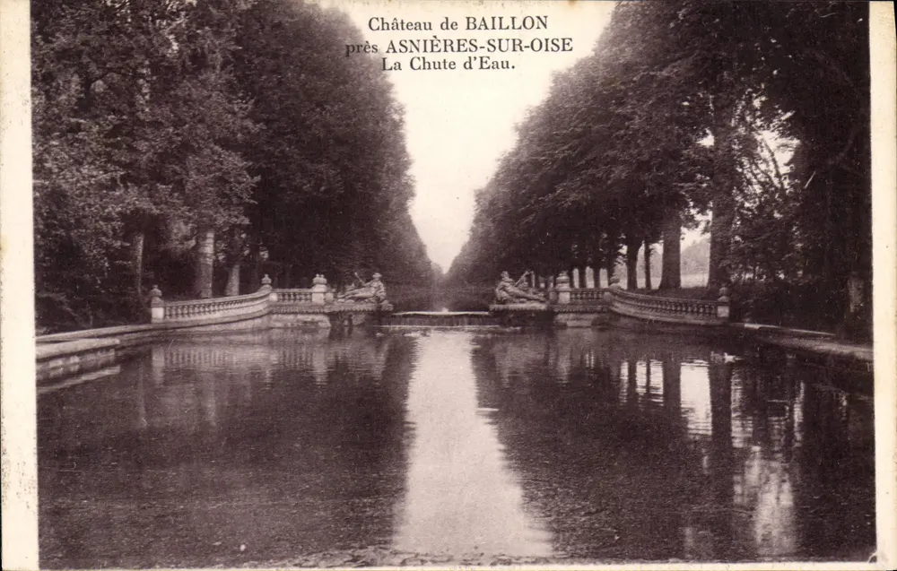 Schloss BAILLON — Der Wasserfall — nahe ASNIÈRES-SUR-OISE — Verleger Frémont - Vorderseite