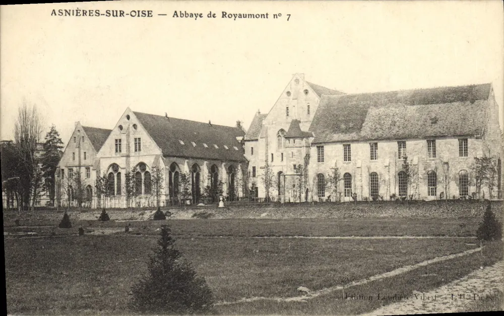 Asnières-sur-Oise — Abbey of Royaumont n° 7 — Edition Laudet-Vibert, L.H. Paris - Front