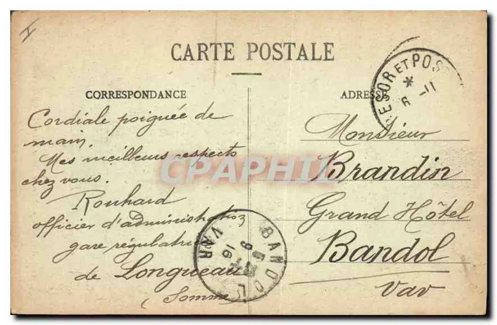 Amiens - Estátua de Pierre l'Hermite - Edição C. N. - Verso