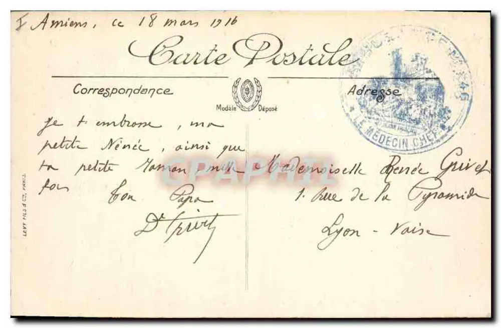 Amiens — Die Kathedrale — Das Alte und Neue Testament — LL. — n°20 - Rückseite