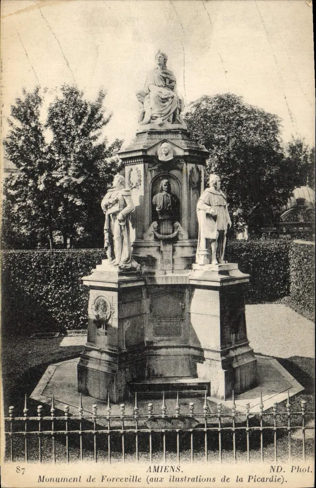 Monument von Forceville — Amiens — ND. Foto. (Serie 87) - Vorderseite