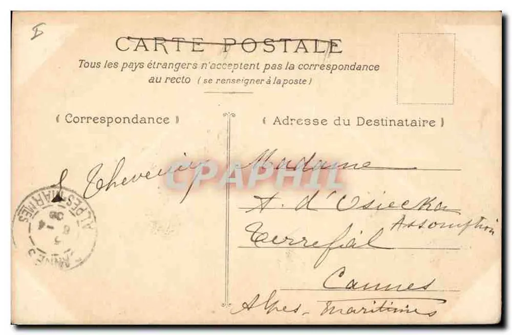 Amiens — Grand portail de la Cathédrale — Collection O. Iacquart - Verso