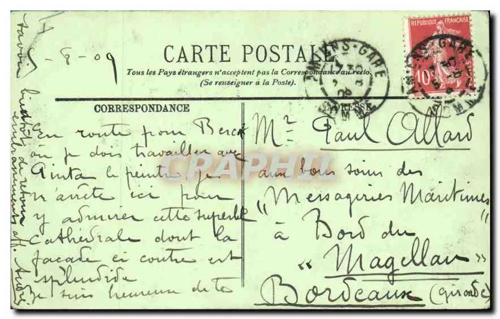 Amiens — A Catedral — LL. 96 - Verso