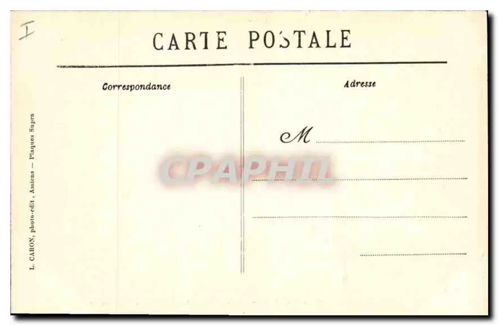 Amiens - Cathédrale - La Chaire et l'Entrée du Chœur — Objectifs Lacour-Berthiot, n°326 - Verso