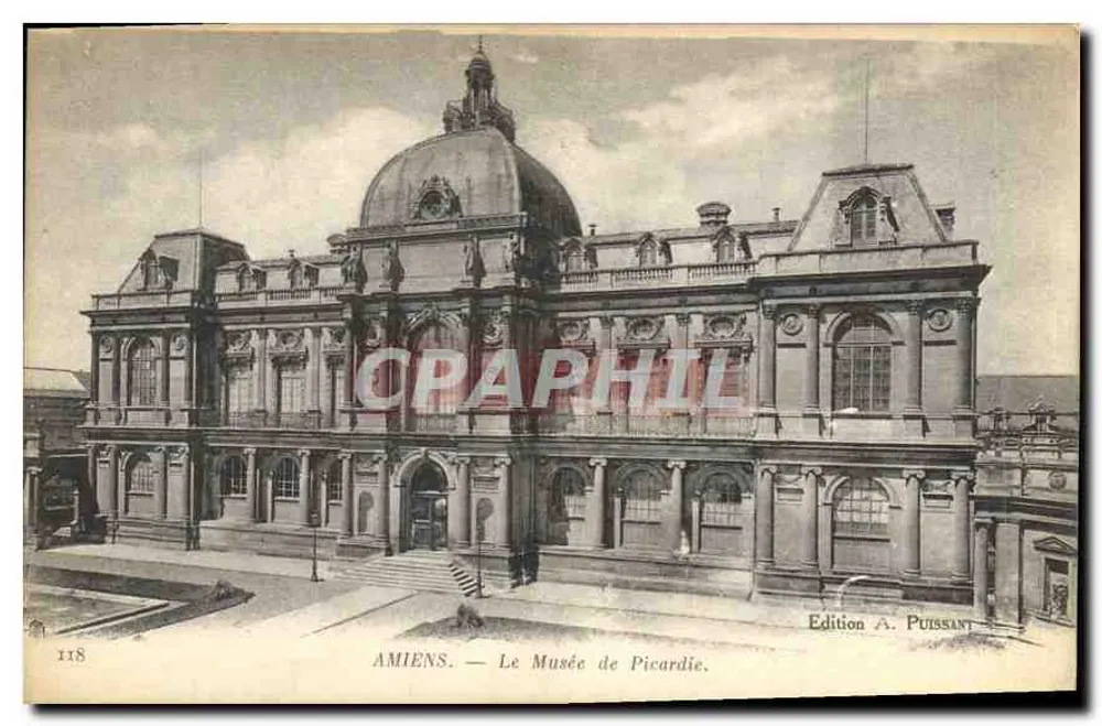 Amiens — O Museu da Picardia — Edição A. Puissant, n° 118 - Frente