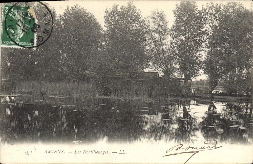 Amiens — Les Hortillonages — LL. — Éditeur : LL. — N° 100 - Frente