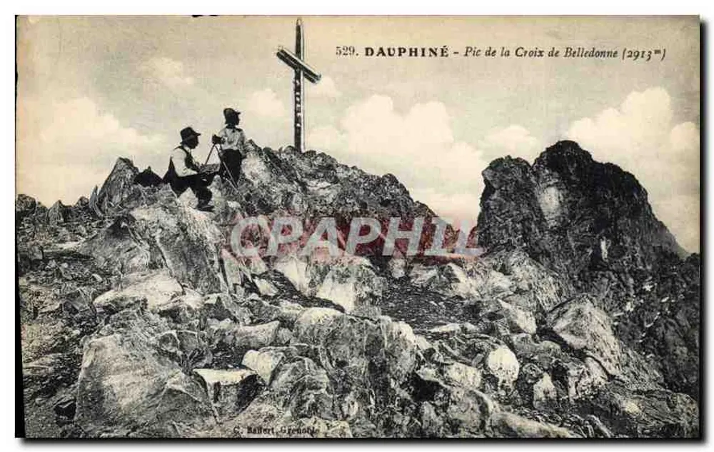 Pic de la Croix de Belledonne (2913m) — Dauphiné — G. Baillert, Grenoble - Frente