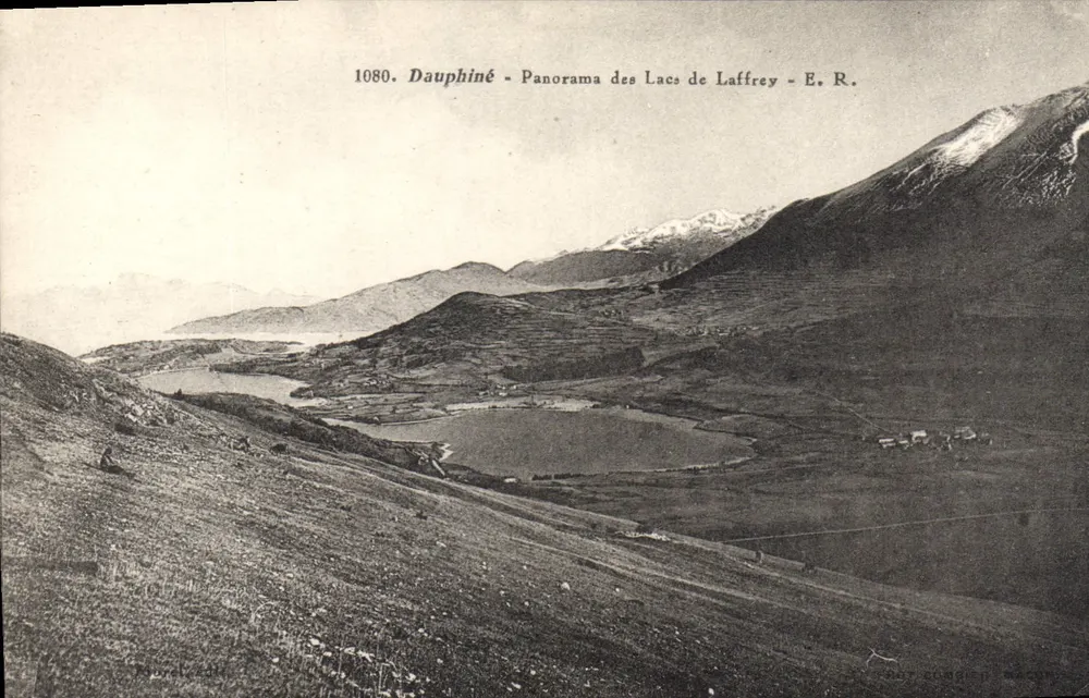 Dauphiné - Panorama dei Laghi di Laffrey - E. R. - Recto