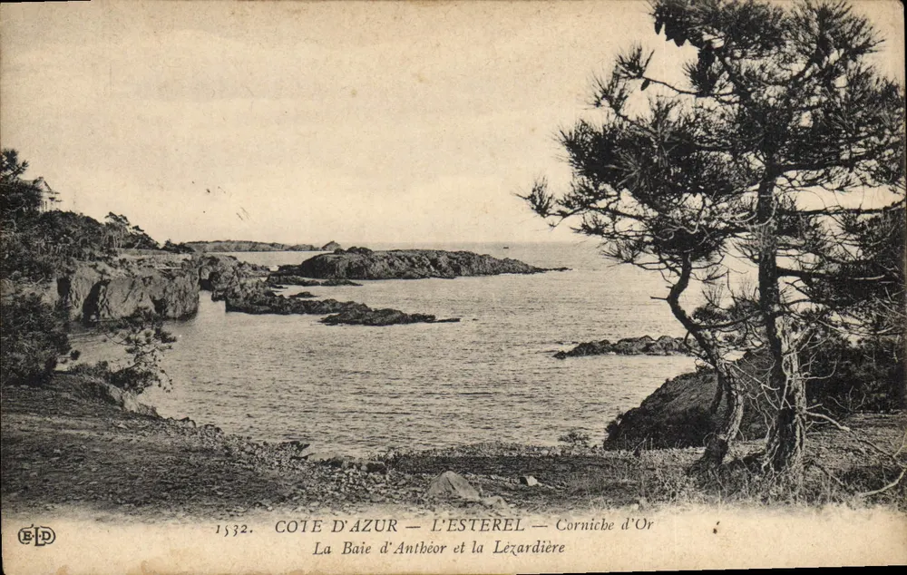Côte d'Azur — L'Estérel — Corniche d'Or — La Baie d'Anthéor und die Lézardière — Verlag E.P.D. n° 1532 - Vorderseite