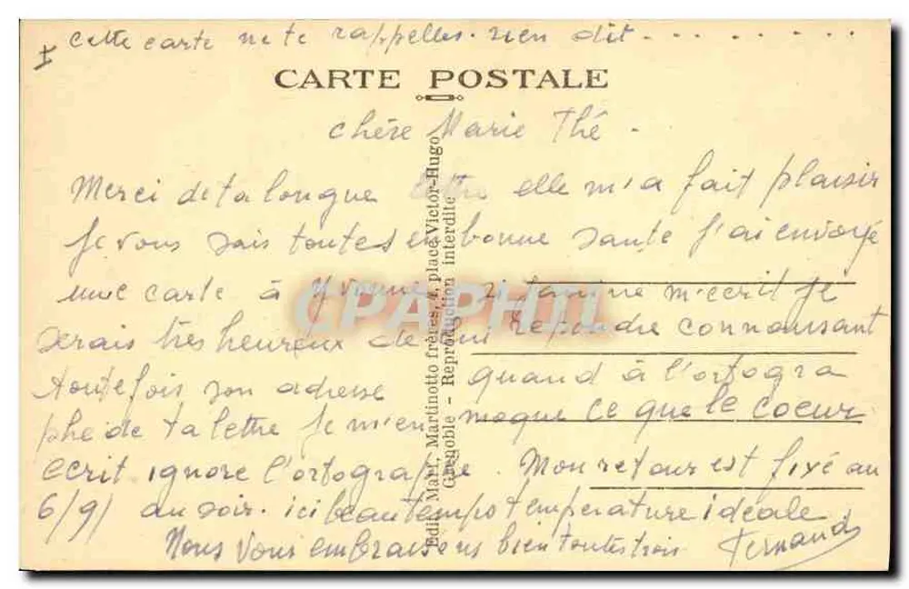 La Carretera del LAUTARET — La Meije (3987 m.) — Ed. Martino & Frères, n° 443 - Reverso