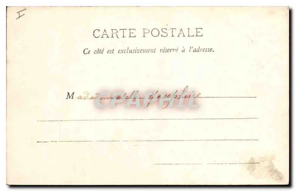 Ruisseau aux Balmes de Fontaine — Umgebung von Grenoble — Phototype A. Bergeret & Cie, Nancy, N°8 - Rückseite