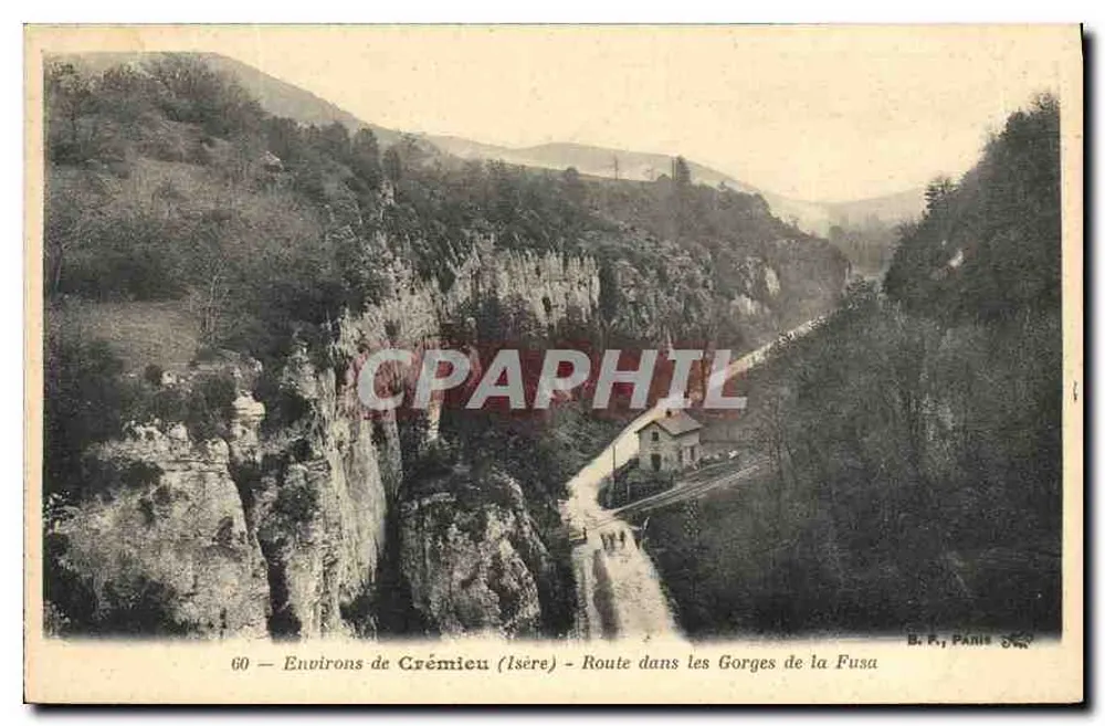 Gorges de la Fusa — Straße durch die Gorges — B. P. Paris 860 - Vorderseite