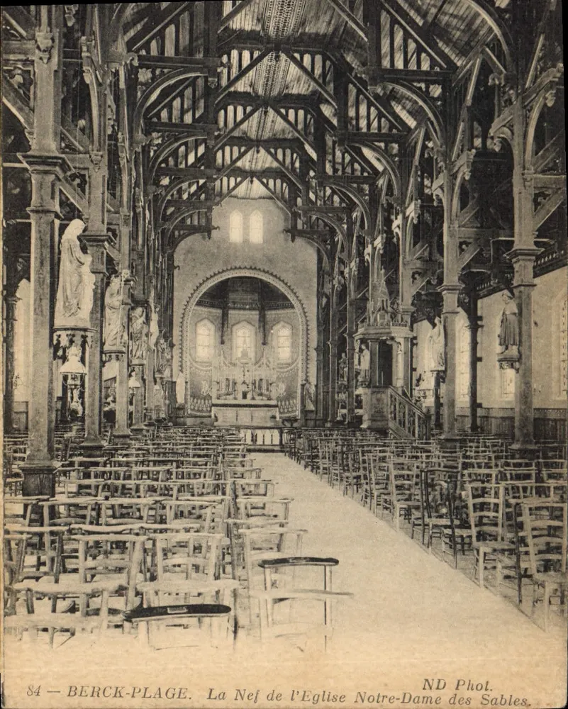 Berck-Plage — Die Kirche Notre-Dame des Sables — ND Phot. - Vorderseite
