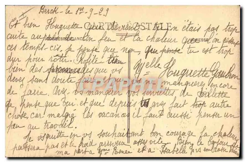 Berck-Plage — Dia de Tempestade — T.G. n°646 - Verso