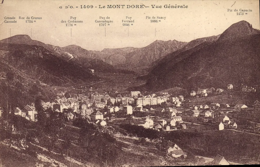 Le Mont Dore — Vista Geral — G D'O. 1409 - Frente
