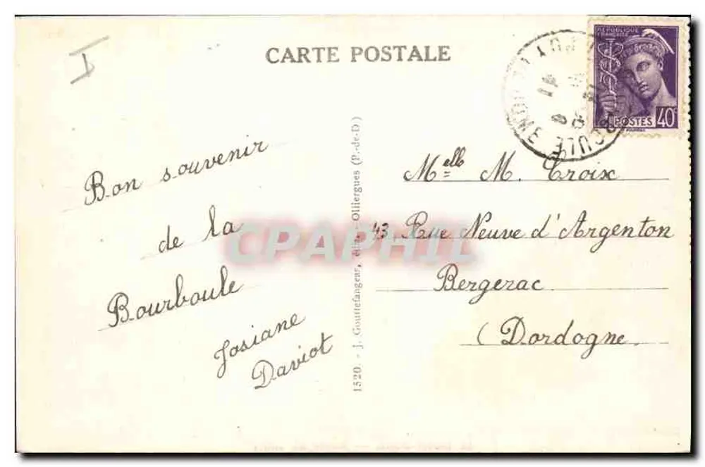 Le Mont-Dore — Route du Sancy — L'Auvergne - Verso