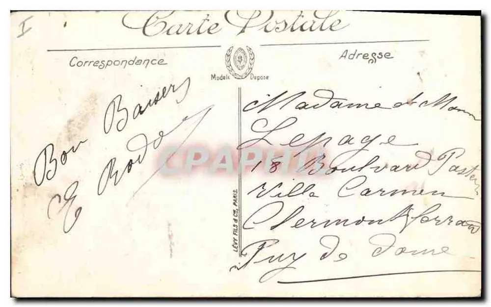 Ambiente do Mont-Dore — Le Puy Sings (alt. 1 885 m.) — Selecta - Verso