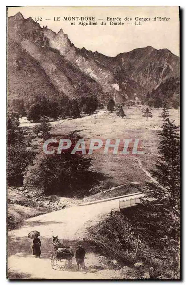 Le Mont-Dore — Eingang zu den Gorges d'Enfer und Aiguilles du Diable — LL - Vorderseite