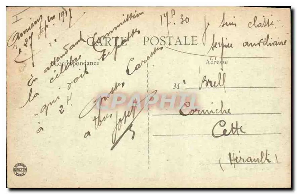Amiens - A Catedral - O Púlpito-Mestre — G. Lelong, 21, Rue St-Martin, Amiens - Verso