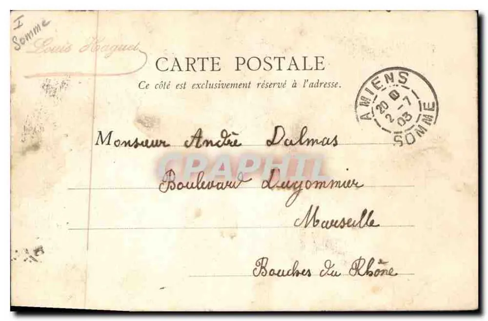 Amiens — A Catedral — B. F., Paris - Verso