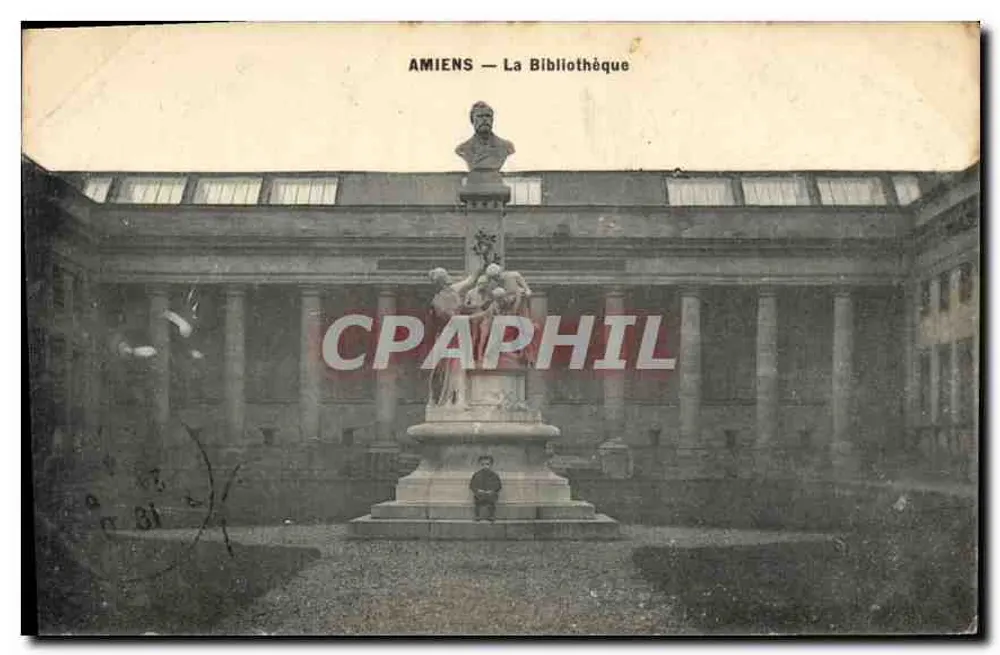 Amiens — A Biblioteca — editor não identificado - Frente
