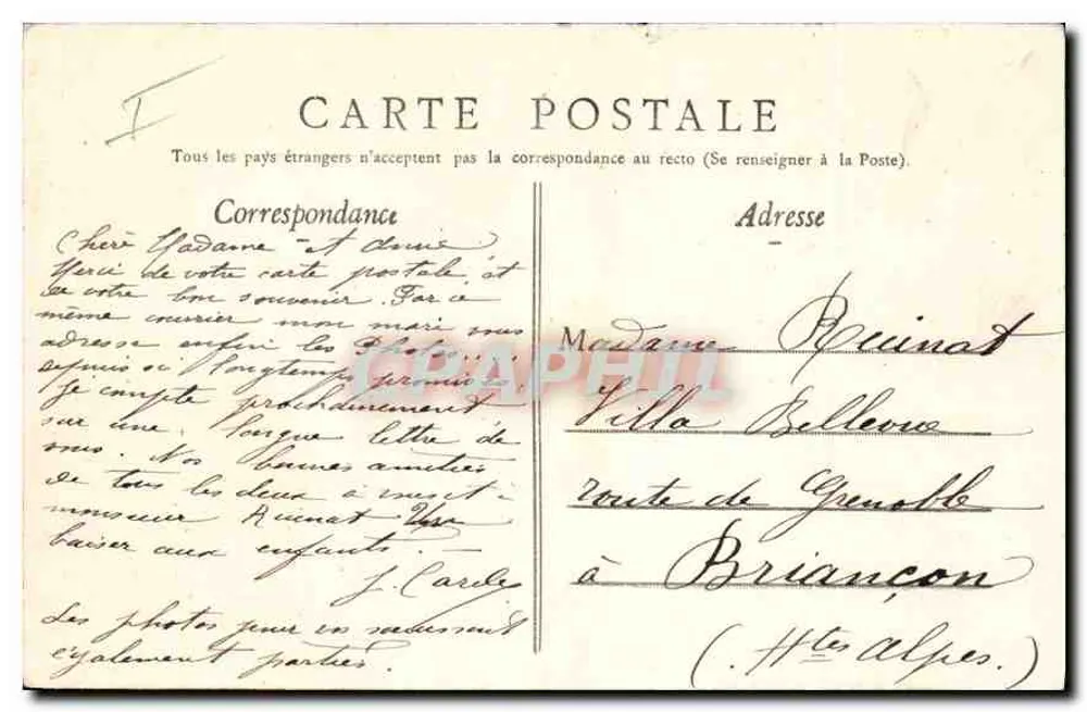 Amiens — O Palácio de Justiça — Editor desconhecido, n° 17 - Verso