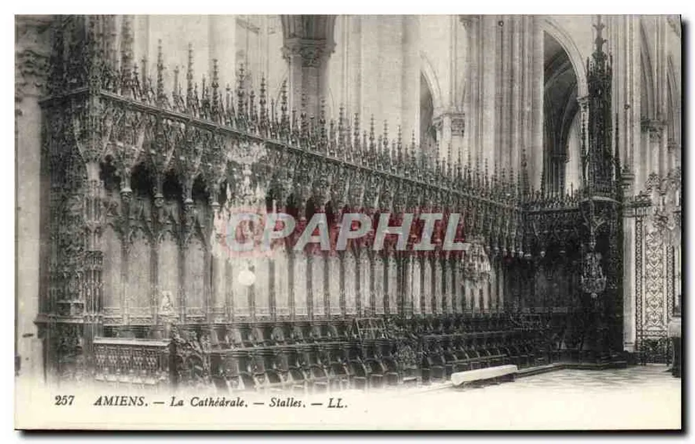 Amiens — A Catedral — Stalles — LL. — N° 257 - Frente