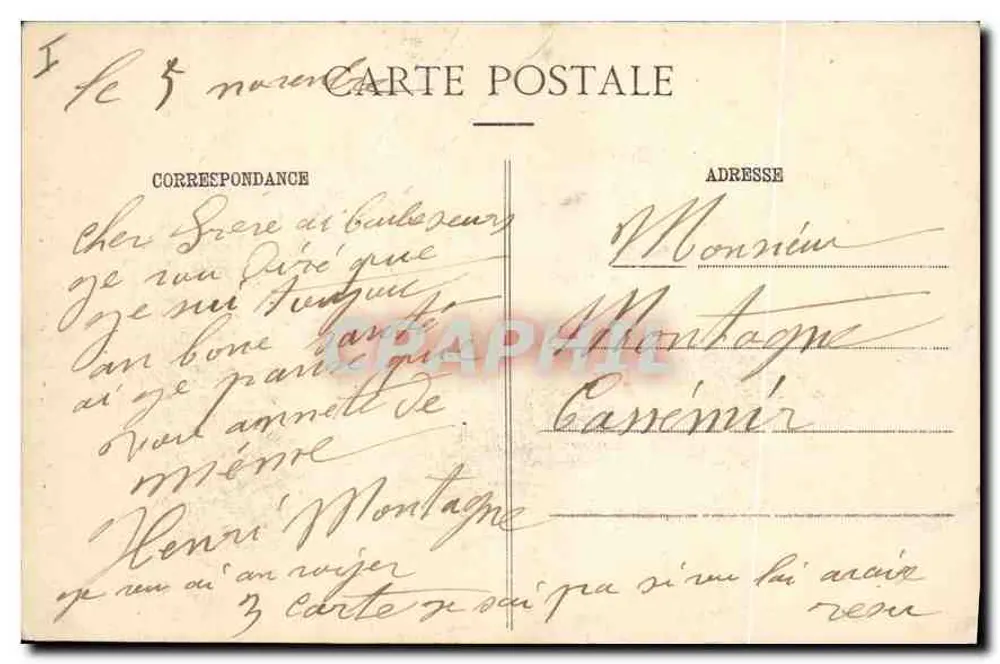 Amiens - A Catedral - Edição C. N. n° 438 - Verso