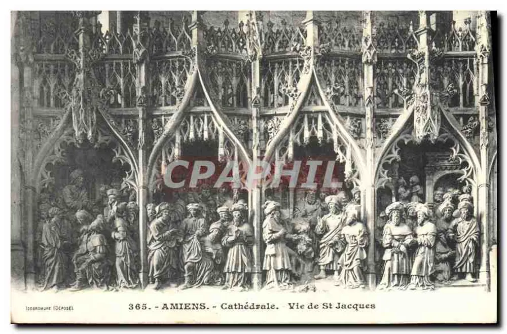 Amiens - Catedral - Vida de São Jacó — Isorammune (Descolado) n°365 - Frente