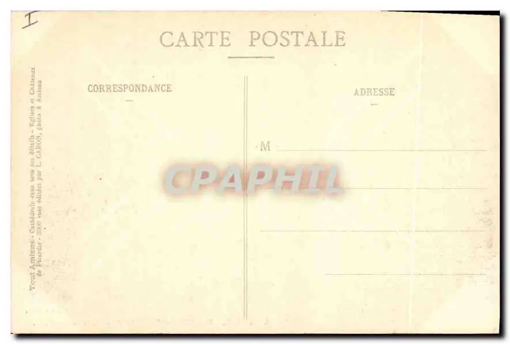 Amiens - Palácio de Justiça (Lado Norte) - Plaques Supra - Verso