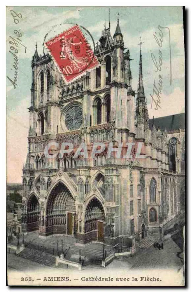 Amiens — Catedral com a Flecha — Photo-Editor Léon Caron - Frente