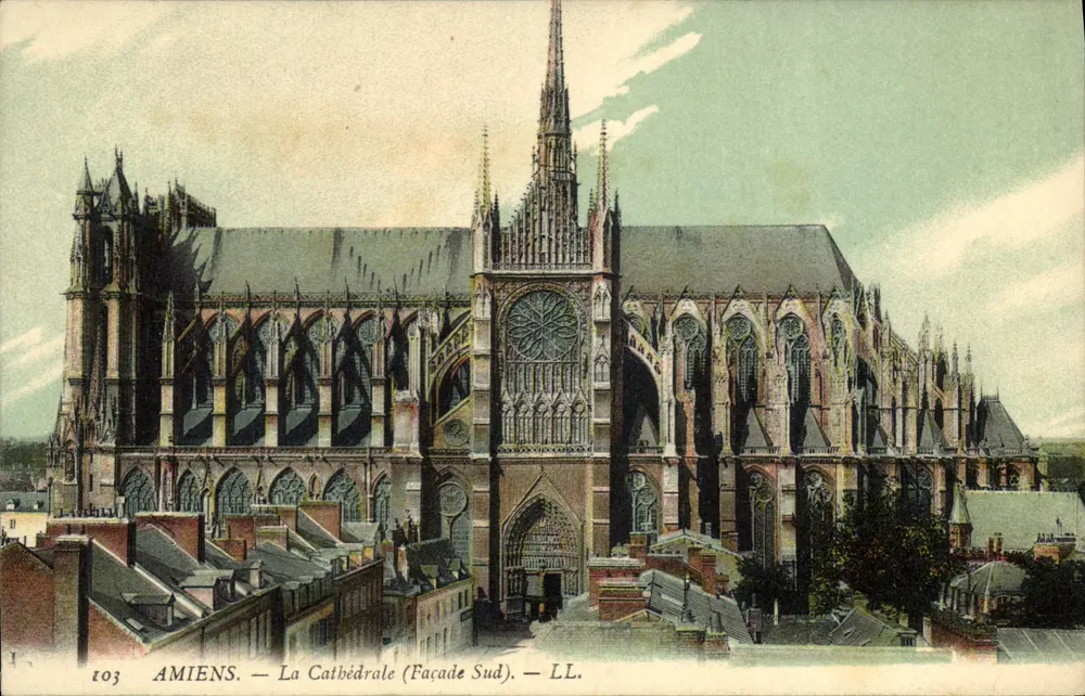 Amiens — A Catedral (Fachada Sul) — LL. n° 103 - Frente