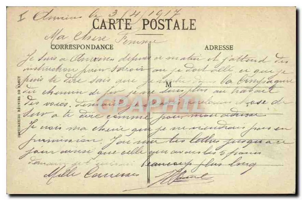 Amiens — O Museu de Picardia — Edição C. N. - Verso
