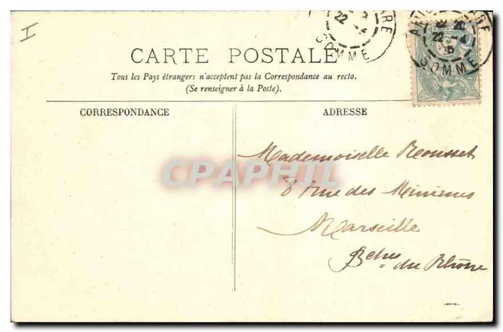 Amiens — A Escola Normal — LL. - Verso