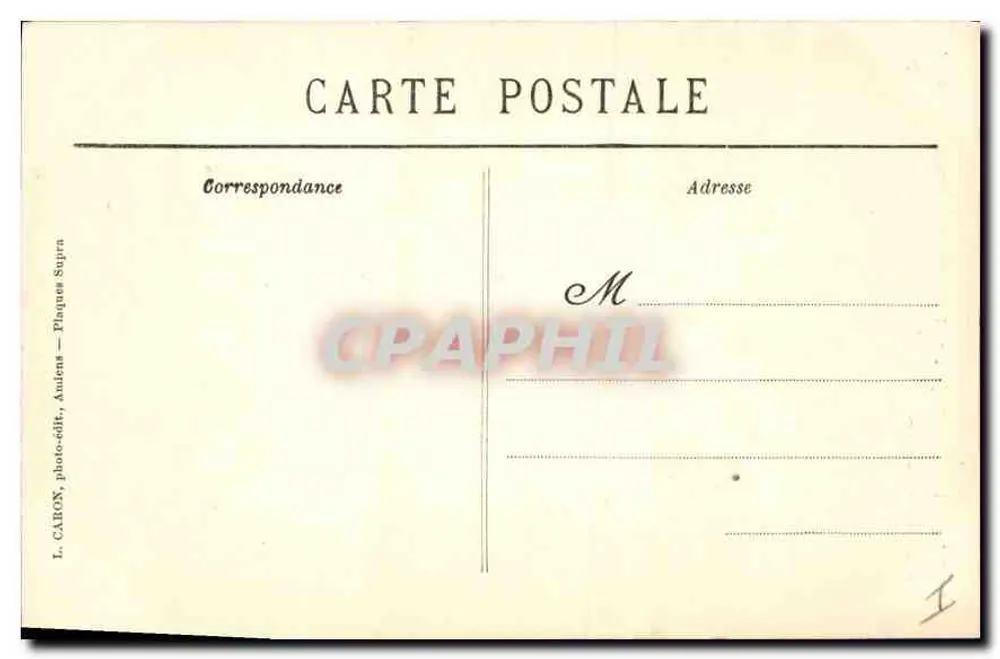 Amiens - Cathédrale - Porche de Saint-Firmin — Objectifs Lincour-Berthiot, n° 332 - Rückseite