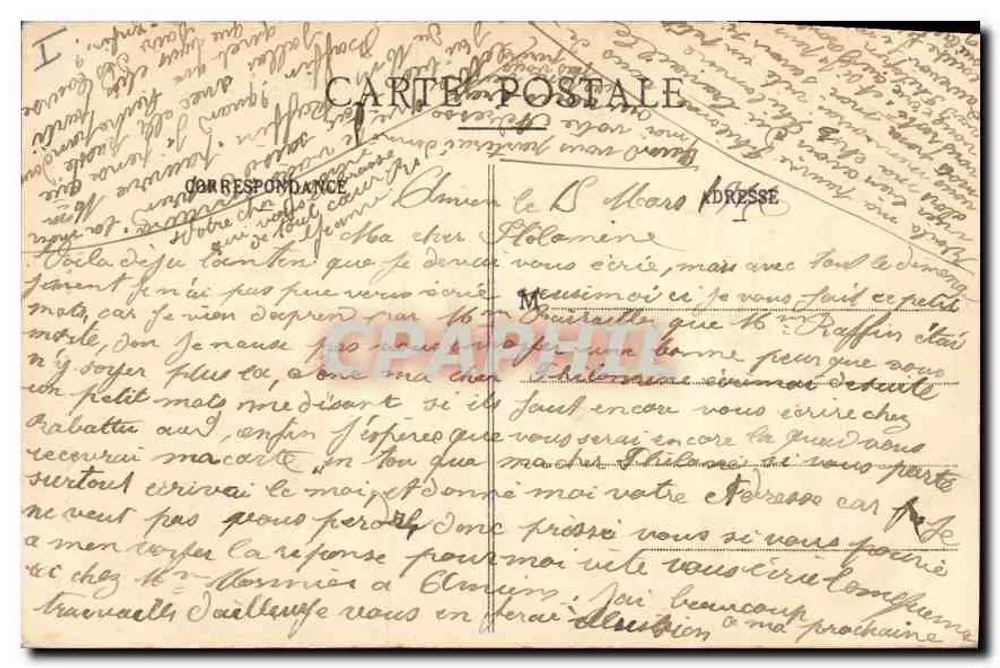 Amiens — A Catedral — Edição C. N. - Verso