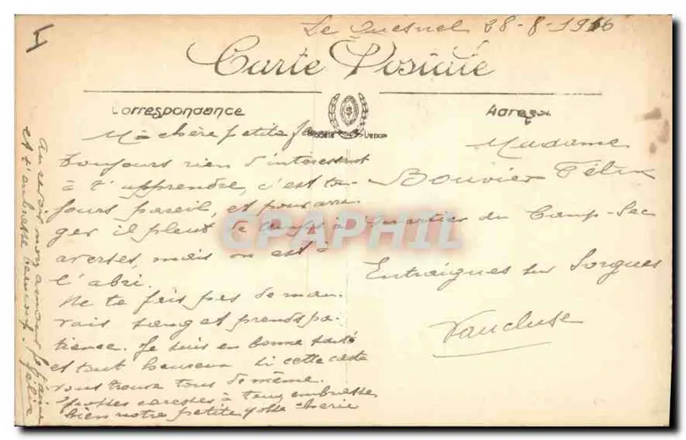 Amiens — O Hotel de Ville — LL. — n°30 - Verso