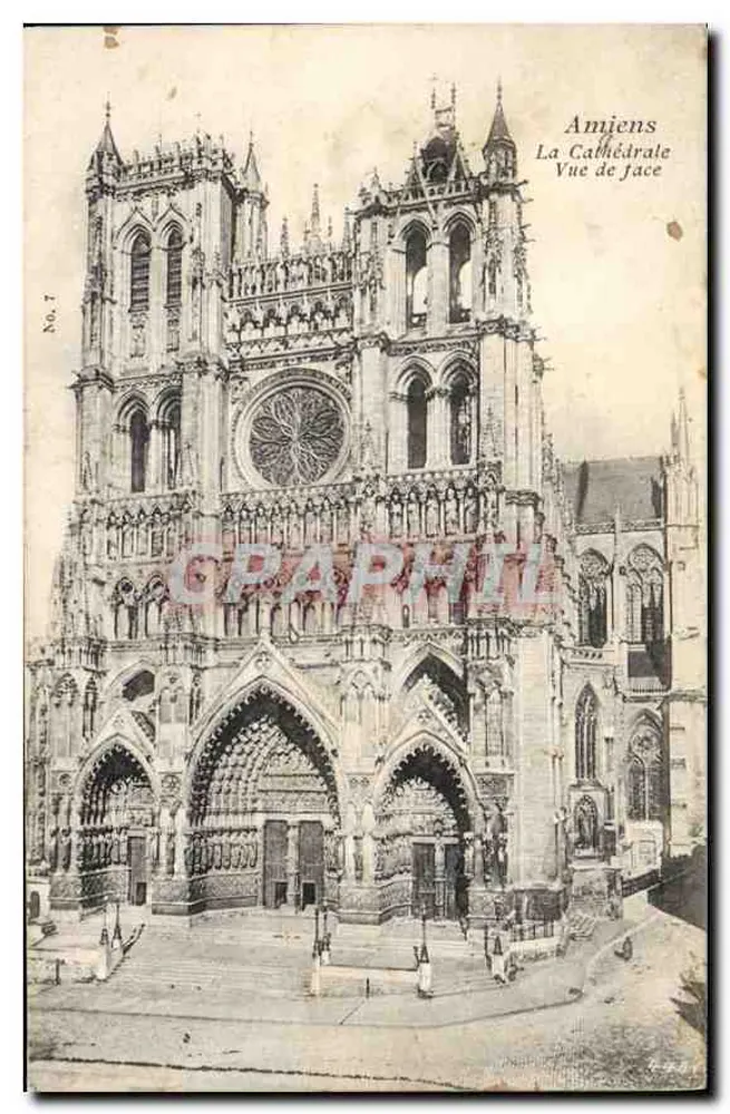 Amiens — A Catedral Vista de Frente — Graphphil, N° 7 - Frente