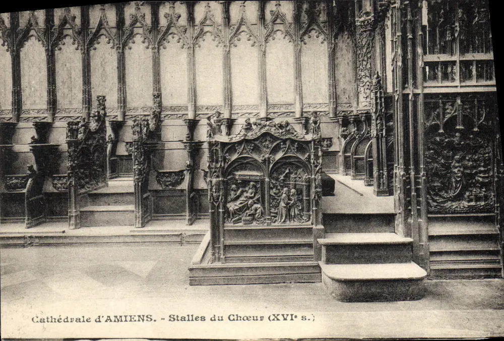 Catedral de AMIENS — Stalles do Coro (século XVI) - Frente