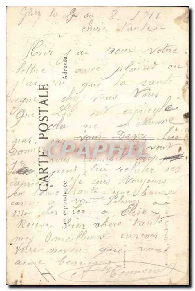 Amiens — Escola Superior de Gargoyles — Auguste Janvier, escultor - Verso