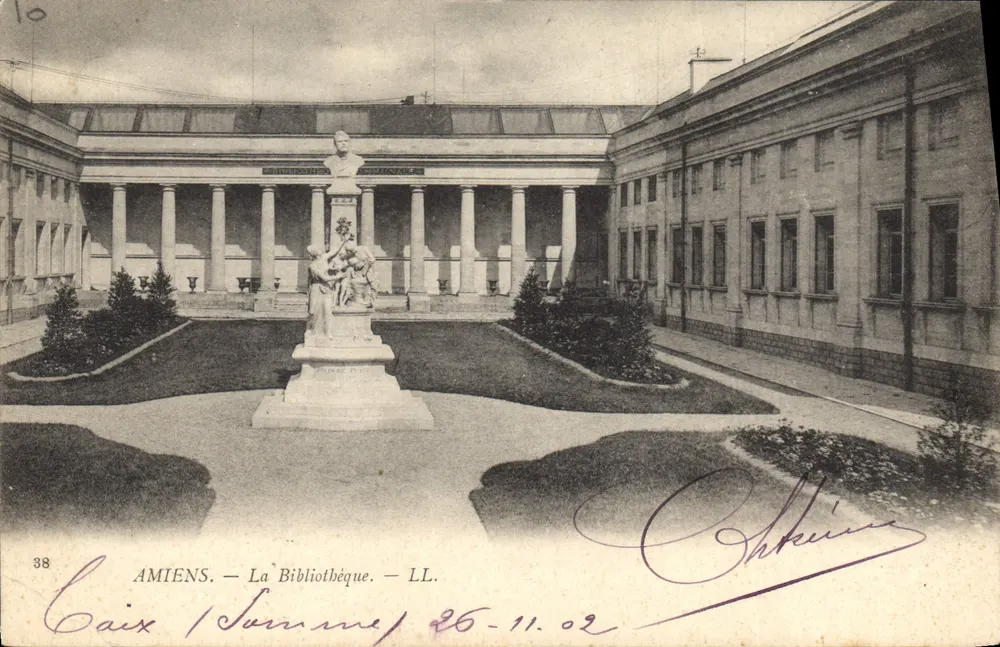 Amiens — A Biblioteca — LL. n°38 - Frente