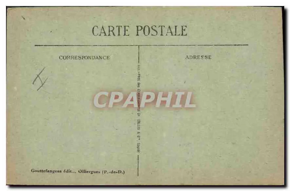 Clermont-Ferrand — Entrada do Teatro — G. d'O. - Verso
