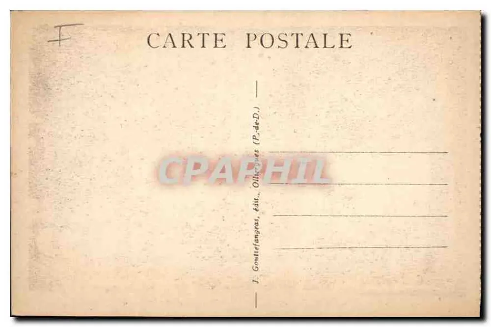 Clermont-Ferrand — Fontaine de la Place Delille — g. D'O. - 358 - Verso