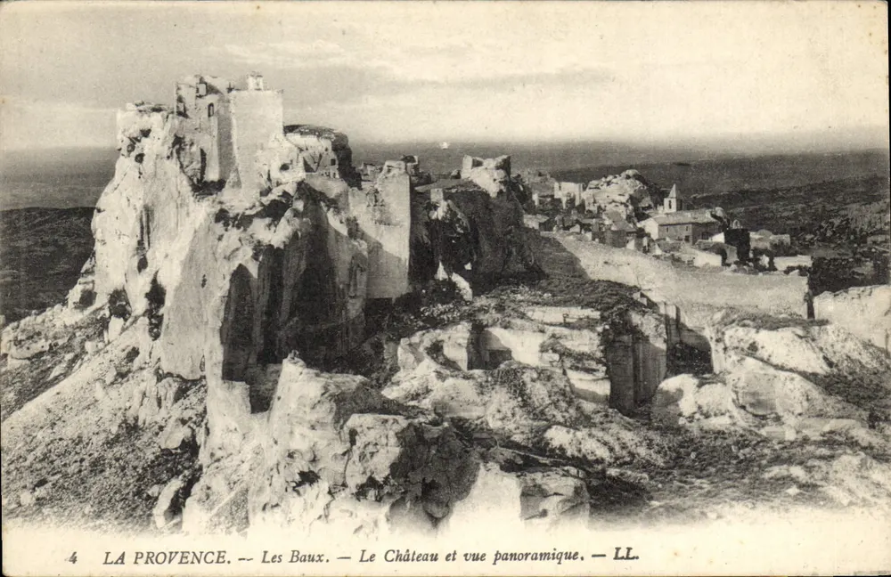 Les Baux — Das Schloss und die Panoramansicht — LL. - Vorderseite