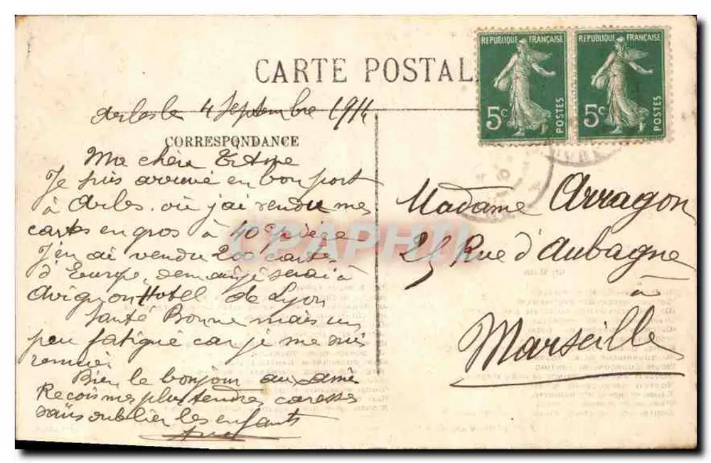 Les Baux — Vista geral — LL. — F. Mistral (Mireille) — Selecta - Verso