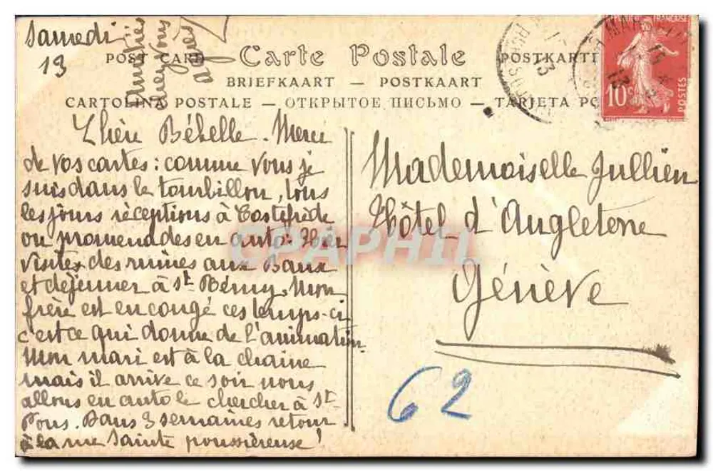 Les Baux (Bouches-du-Rhône) — Altes Krankenhaus — ND Fotografie Pinet, Hôtel Monte-Carlo - Rückseite
