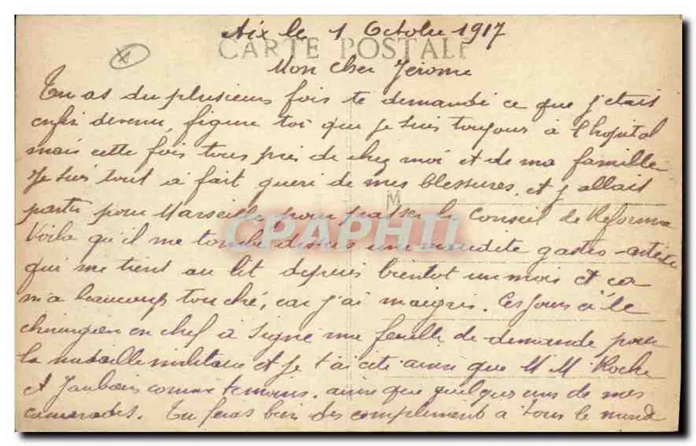 Aix-en-Provence — Cours Mirabeau und die Fontaine des 9 Canons — Verlag Tala - Rückseite