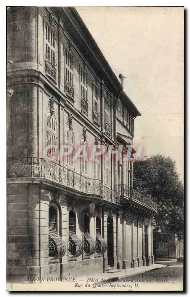 Aix-en-Provence — Hotel de l'Épargne-d'Annonis, Rue du Quatre-Septembre, 9. - Vorderseite